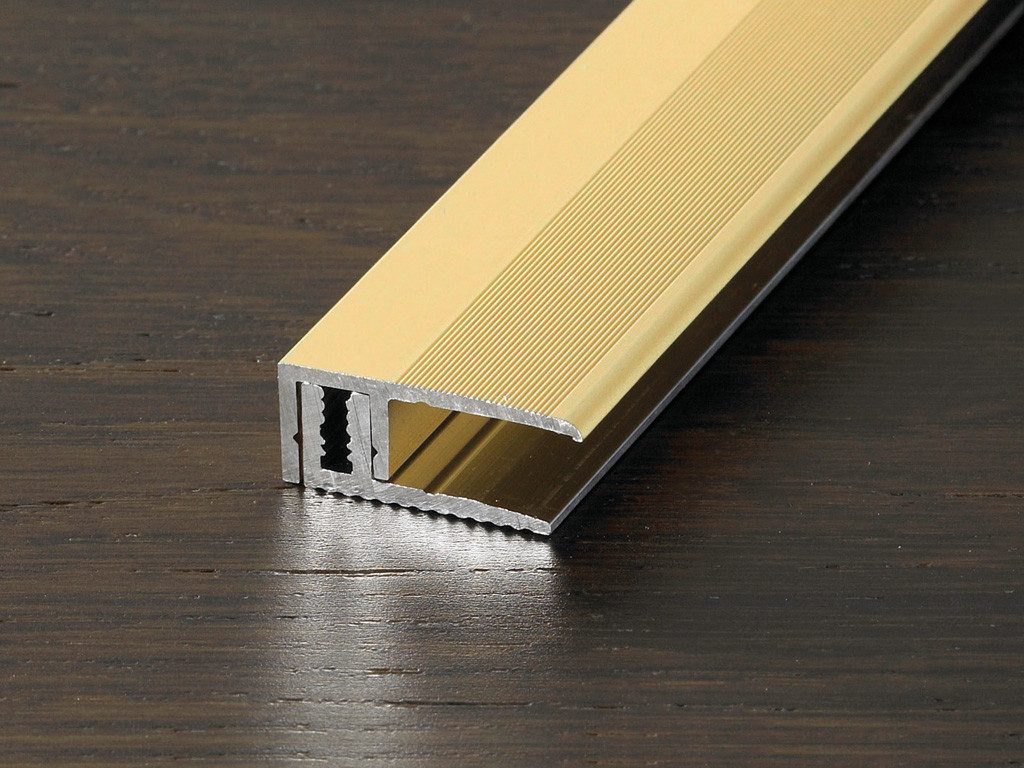 PRO Line Abschlussprofil Abschlussprofil PROVARIO Universal Aluminium eloxiert Champagne