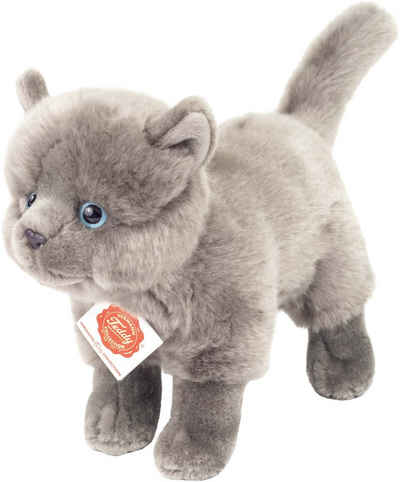Teddy Hermann® Kuscheltier Kartäuser Katze 20 cm, zum Teil aus recyceltem Material