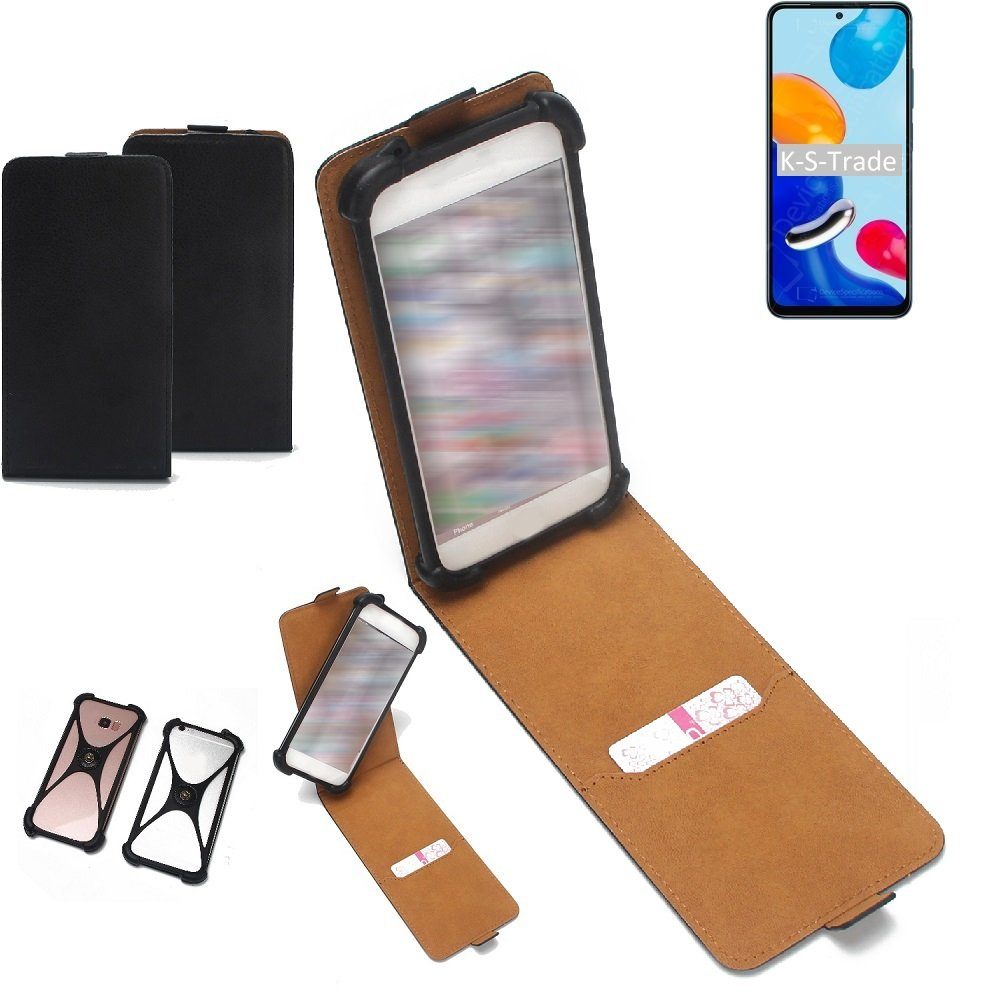 K-S-Trade Handyhülle für Xiaomi Redmi Note 11 Global, Handyhülle Schutzhülle Hülle Case Cover Flip Style Bumper