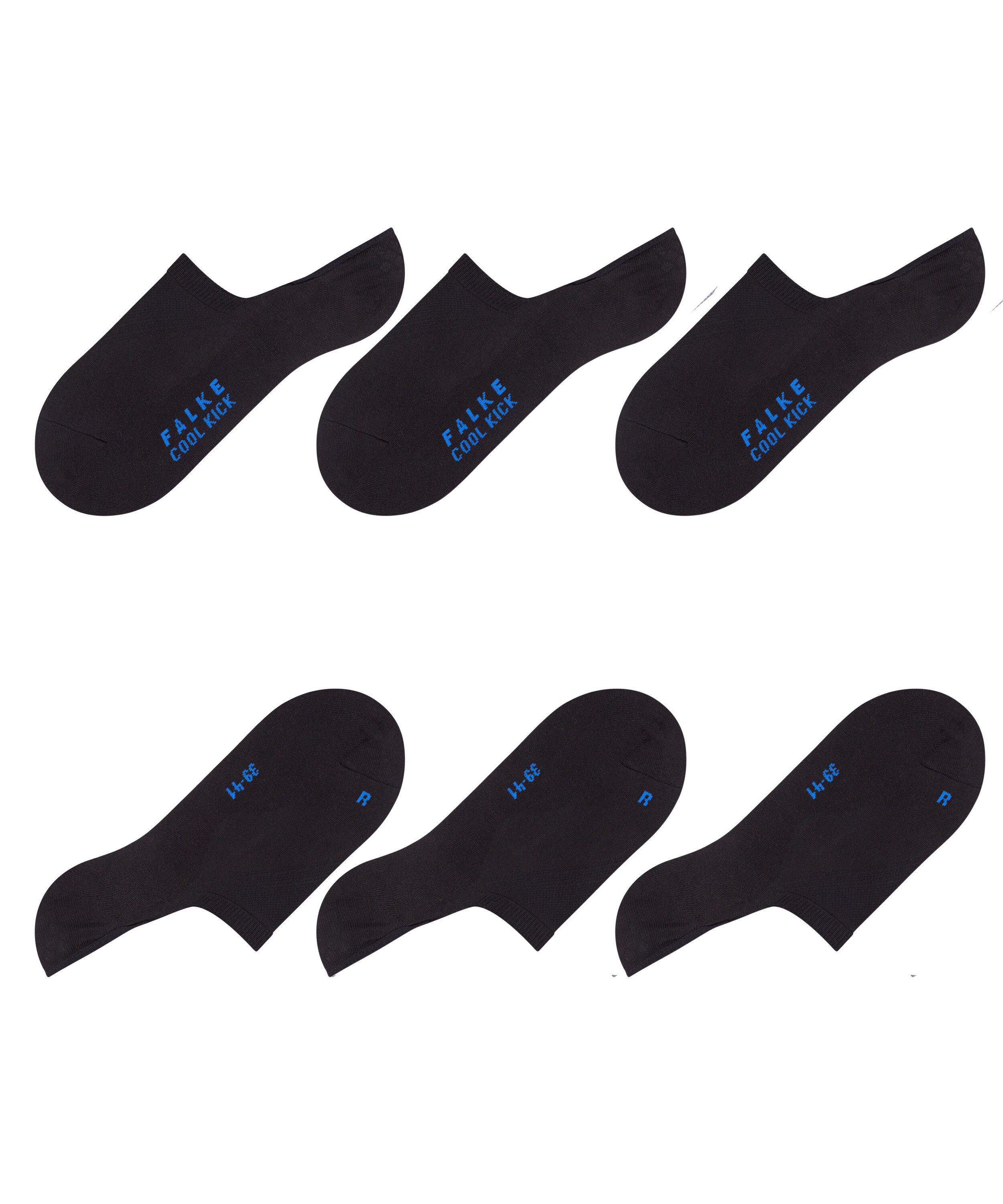 FALKE Füßlinge Cool Kick 3-Pack Füßlinge (3-Paar) mit ultraleichter Plüschsohle