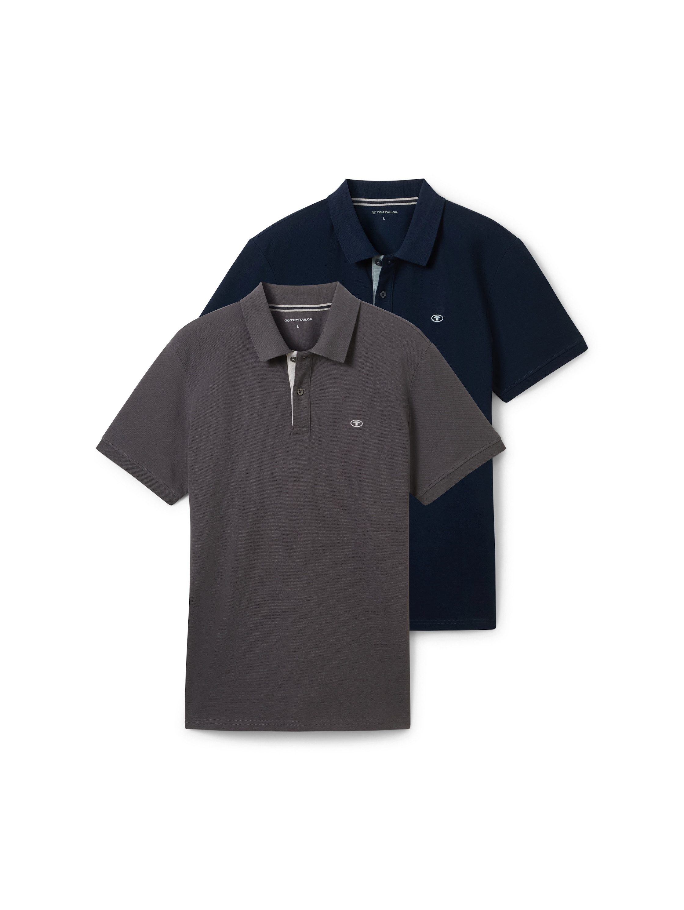 TOM TAILOR Poloshirt (Packung, 2-tlg) im günstig online kaufen