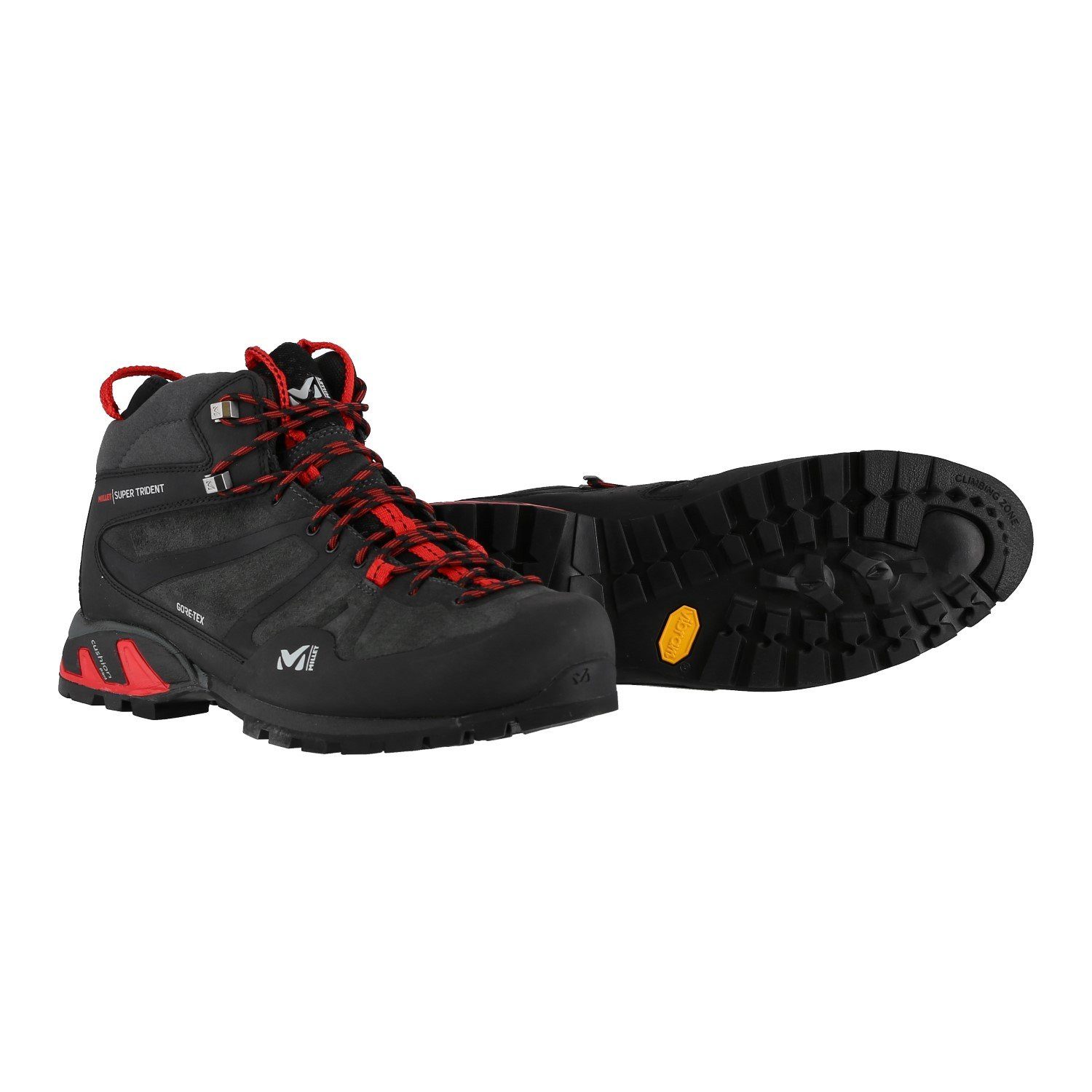 Millet Super Trident GTX (Trekking, Suedeleder, wasserdicht) grau Wanderschuh