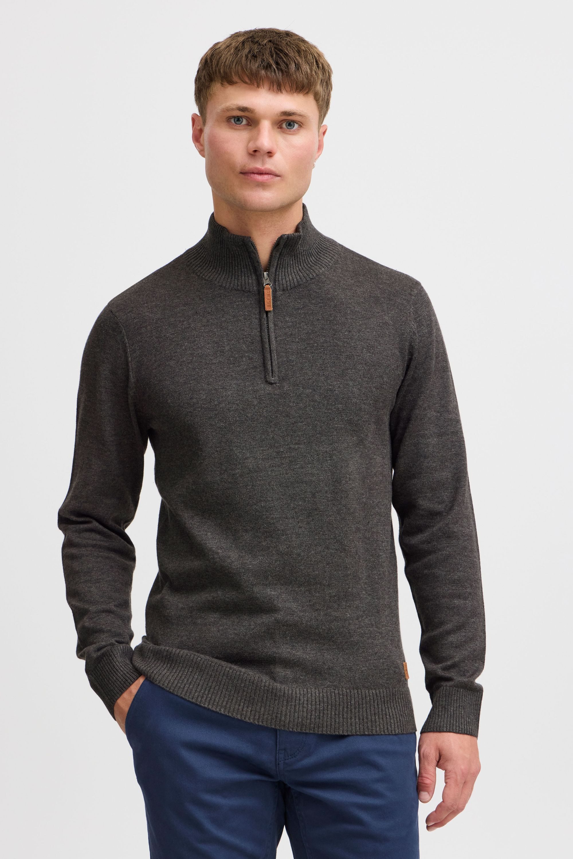 Blend Troyer BHRobin Strickpullover mit hochabschließendem Kragen günstig online kaufen