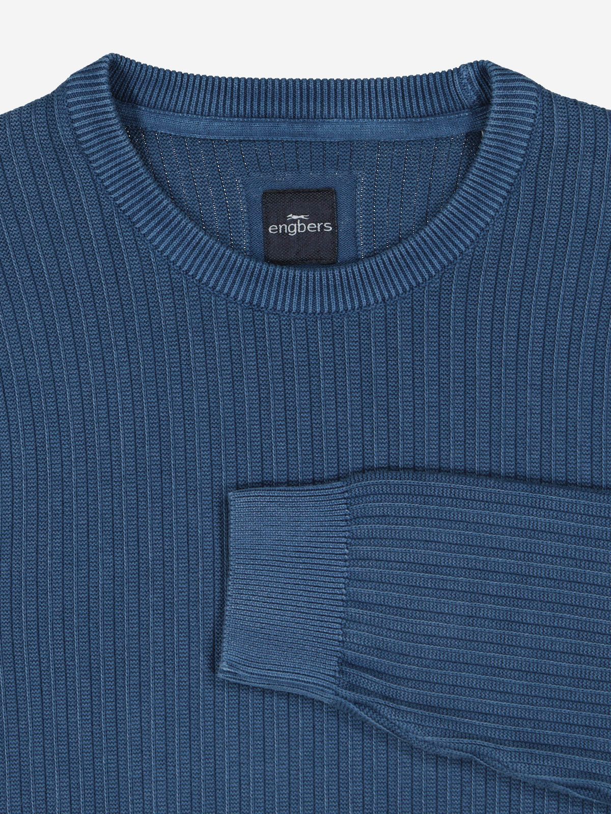Engbers Herren Pullover Rundhals, Royalblau