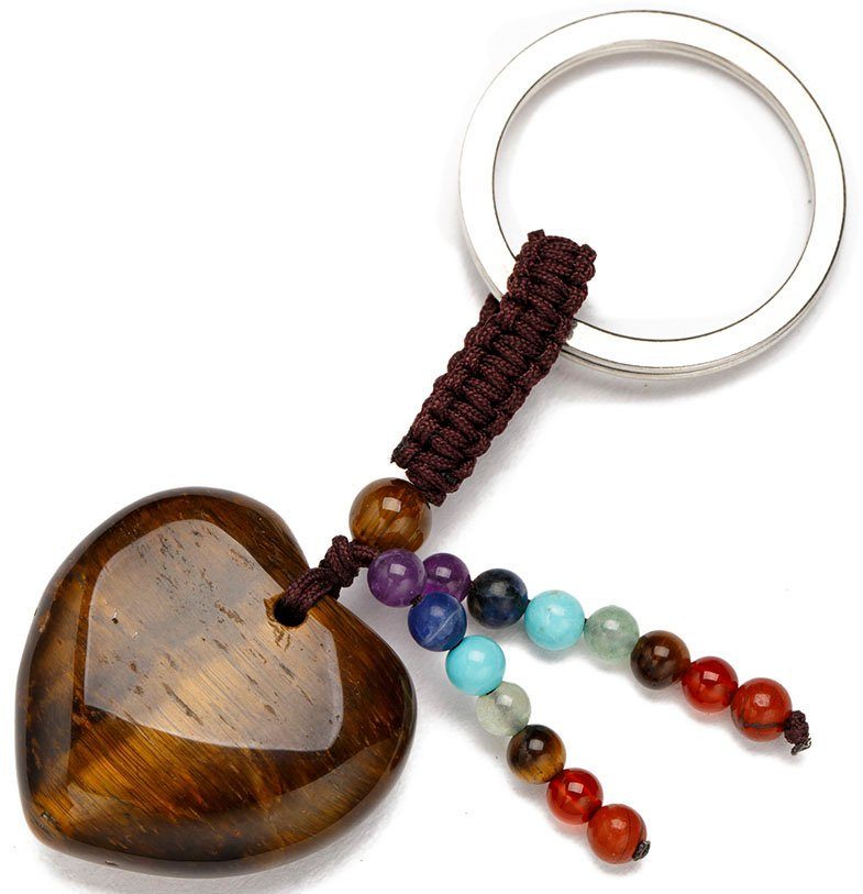 Firetti Schlüsselanhänger Schmuck Geschenk Herz, mit Edelsteinen