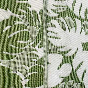 Teppich Exotischer Outdoor-Teppich mit tropischen Blättern in grün, Teppich-Traum, rechteckig