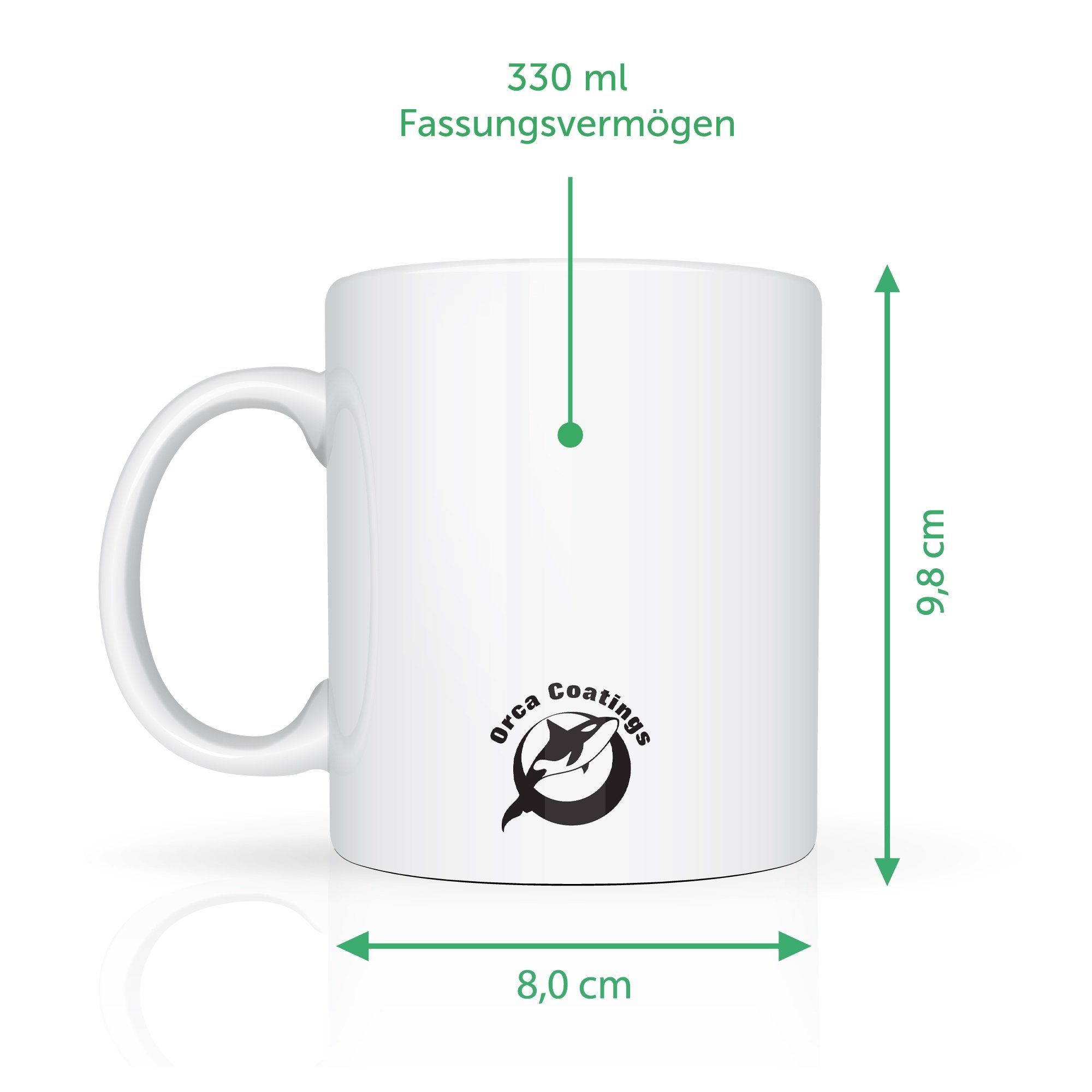 GRAVURZEILE Tasse mit Spruch - So sehen die Beste Mama & Bester Papa der Welt aus, Keramik, Mama Papa V2 - Farbe: Weiß