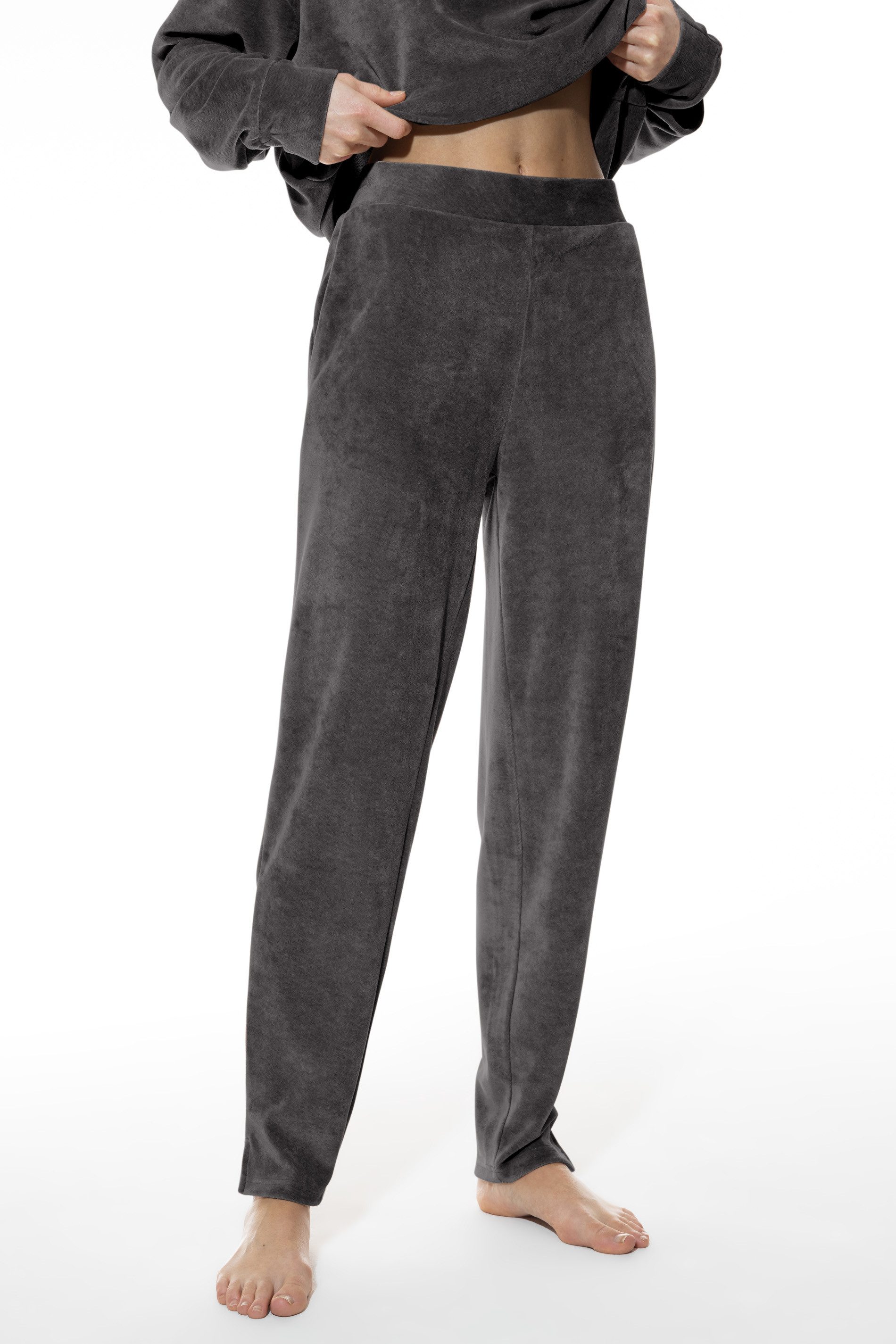 Mey Pyjamahose Mey Hose lang 1220025 Thunder Grey (1 Stück, 1-tlg., 1 Stück) weicher Griff