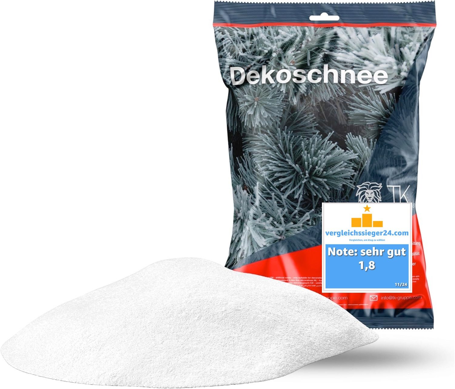 Weihnachtswunder® Streudeko Kunstschnee Dekoschnee weich ca. günstig online kaufen