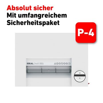 IDEAL Aktenvernichter 2465 CC Partikelschnitt 4 x 40 mm, Made in Germany, P-4, 35 Liter, 5 Jahre Herstellergarantie