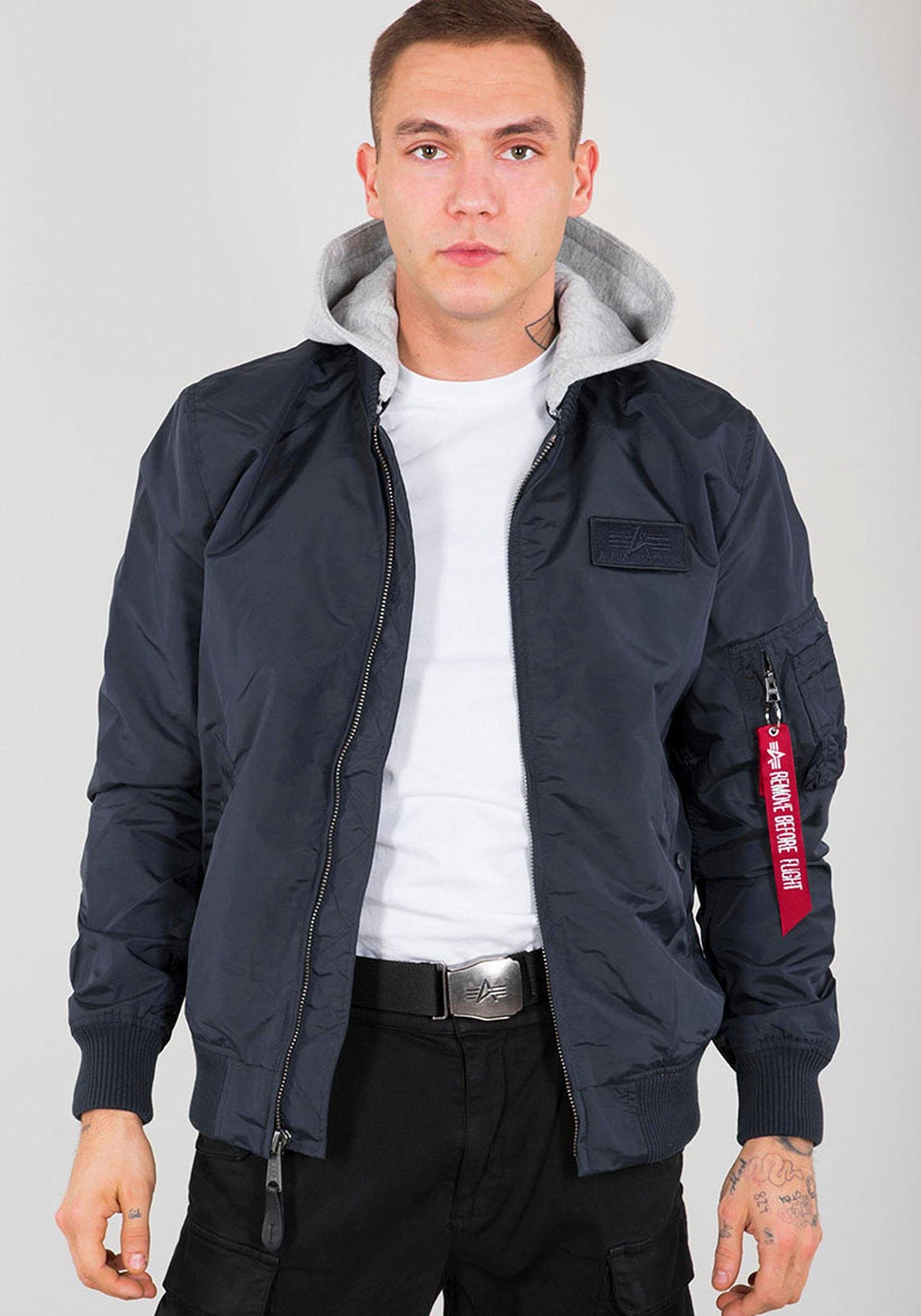 Alpha Industries Bomberjacke MA-1 TT HOOD rep blue