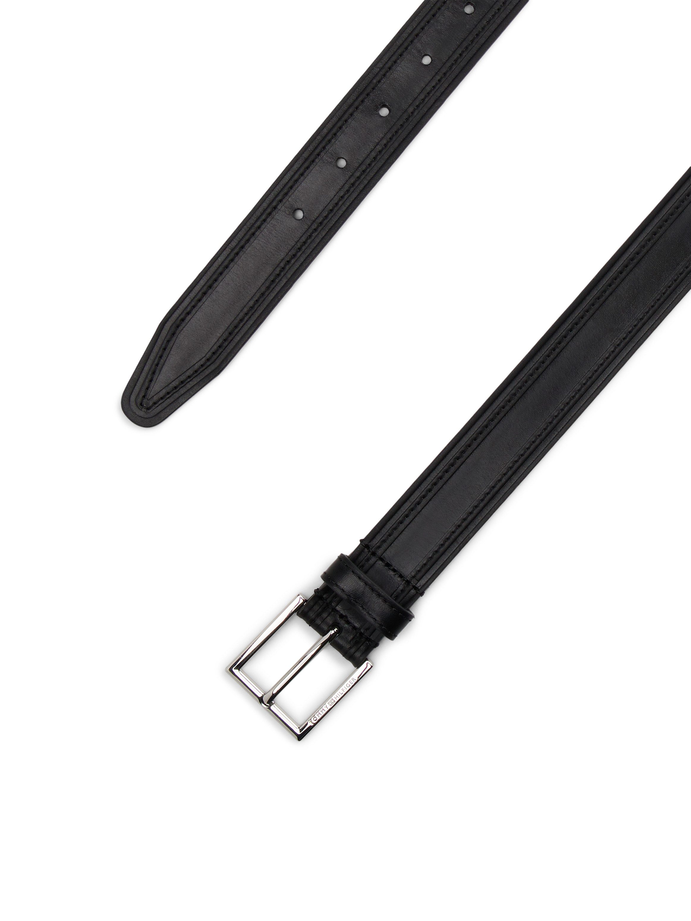 Tommy Hilfiger Ledergürtel HUDSON EMBOSS LEATHER 3.0 cm breit Größenverstellbar – Bild 5 von 5