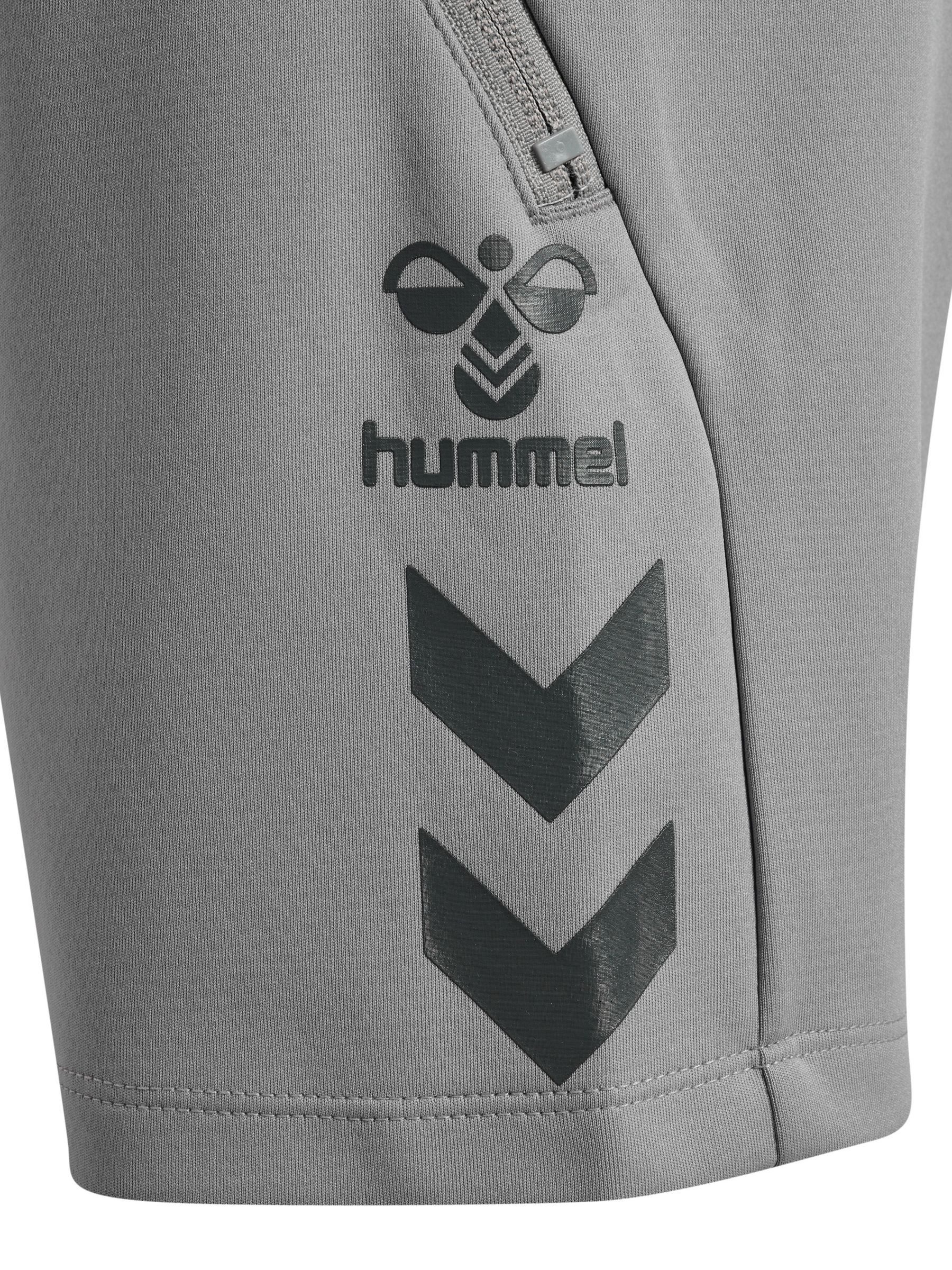 hummel Shorts Sportlicher Look Kordelzug Logo Print Reißtasche Bund (1-tlg) hmlCIMA 2.0 SHORTS KIDS
