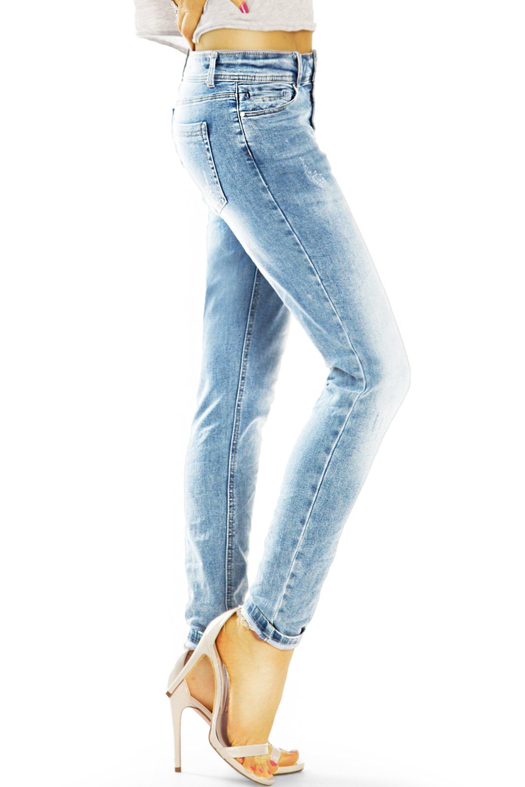 5-Pocket Hüftige Destroyed-Jeans destroyed - mit Jeans be j9l-1 - stretch Stil bequem Fit Stretchanteil, styled Damen Relaxed