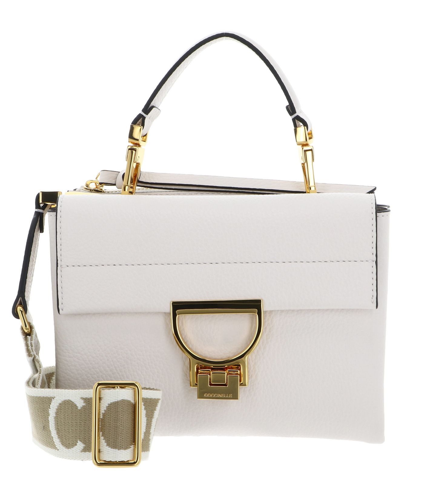 COCCINELLE Umhängetasche Handbag Grained Leather, aus echtem Rindsleder