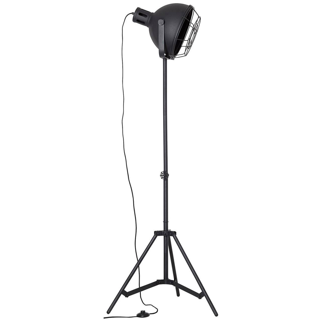 schwarz Brilliant Jesper, geei Gitter 1x Jesper 60W, Stehlampe E27, A60, 39cm Standleuchte Lampe