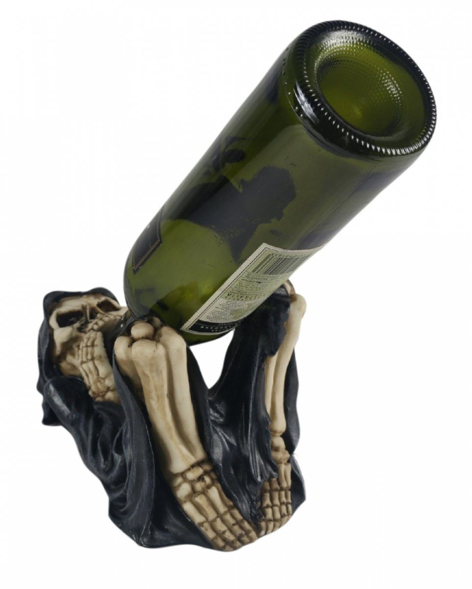 Horror-Shop Dekofigur Grim Reaper Figur Weinflaschenhalter als 24,5 cm