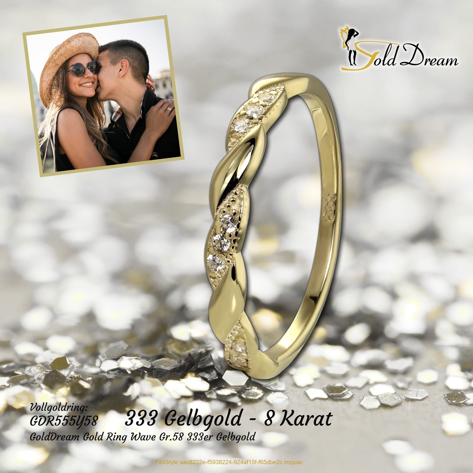 GoldDream Goldring GoldDream Gold Ring Wave günstig online kaufen