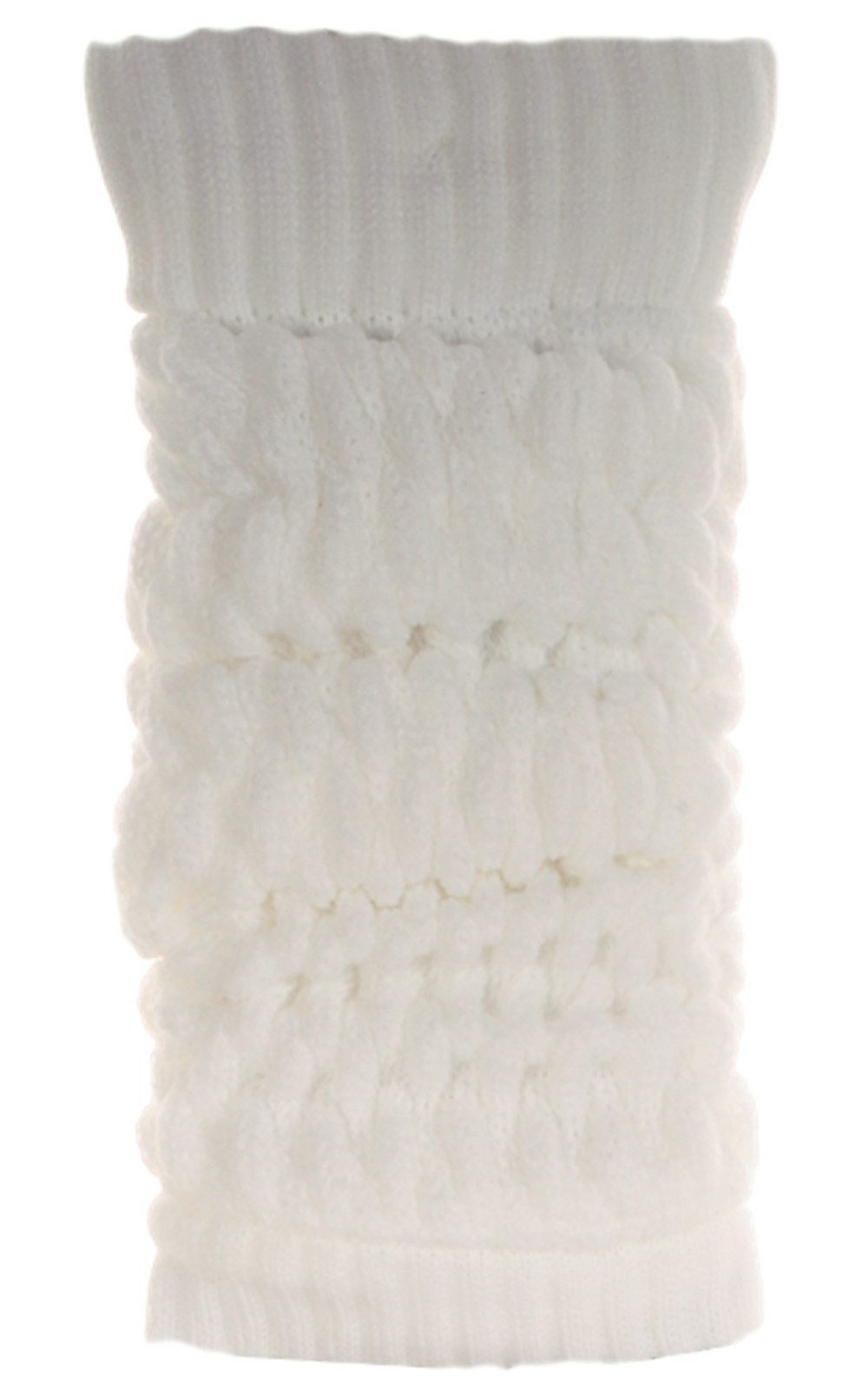 Martinex Beinstulpen 1 Paar Stulpen elegante Beinwärmer Damen Frauen Strickstulpen gesrickt weich, wärmend, elastisch, Strickdesign mit Zopf- und Rippmuster