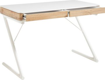 MCA furniture Schreibtisch Bukarest, weiß matt mit Schubladen, Breite 120 cm