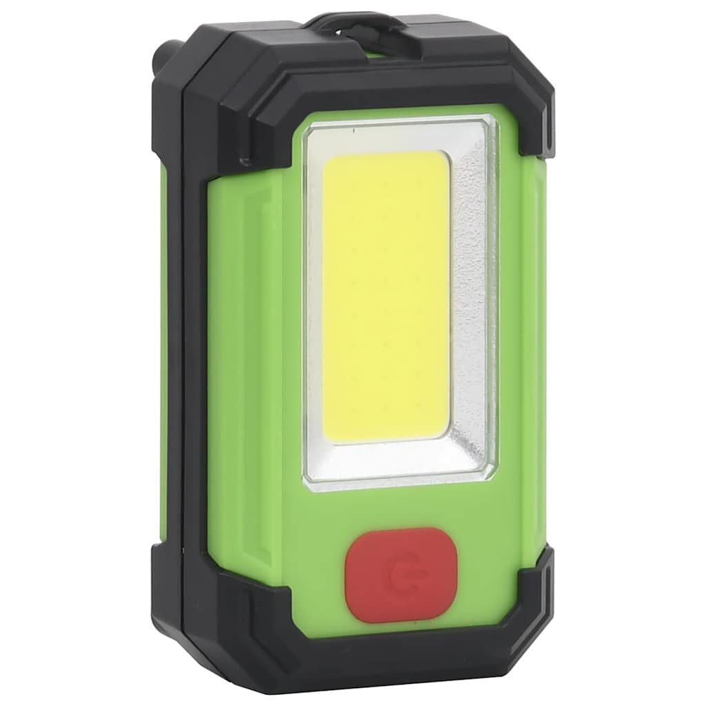 furnicato LED Flutlichtstrahler Tragbarer LED-Strahler 7x4x11,5 cm Mehrfarbig mit USB-Ladekabel, Solar-Arbeitsleuchte mit Magnetrückseite und hellem COB-Modul