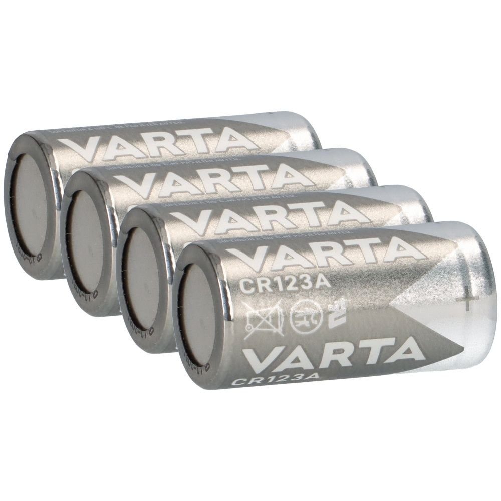 VARTA 4x Varta Photobatterie CR123A Lithium 3V 1480mAh 1er Blister Batterie | Batterien