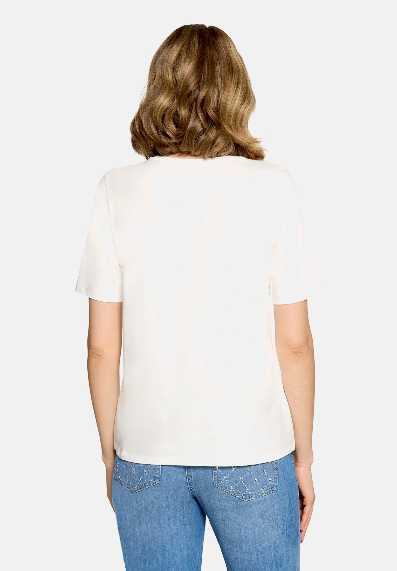 Betty Barclay Kurzarmshirt Damen mit Placement (1-tlg)
