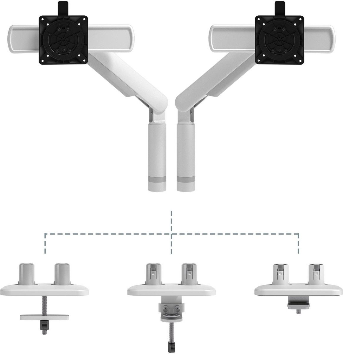 Dataflex Monitor-Halterung Monitorarm Viewprime plus 210 weiß