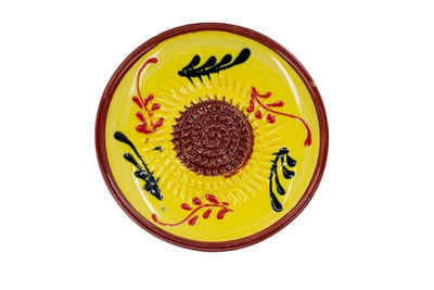 Kaladia Multireibe »12cm Reibeteller in gelb, rot & schwarz«, Keramik, handbemalte Küchenreibe - Made in Spain