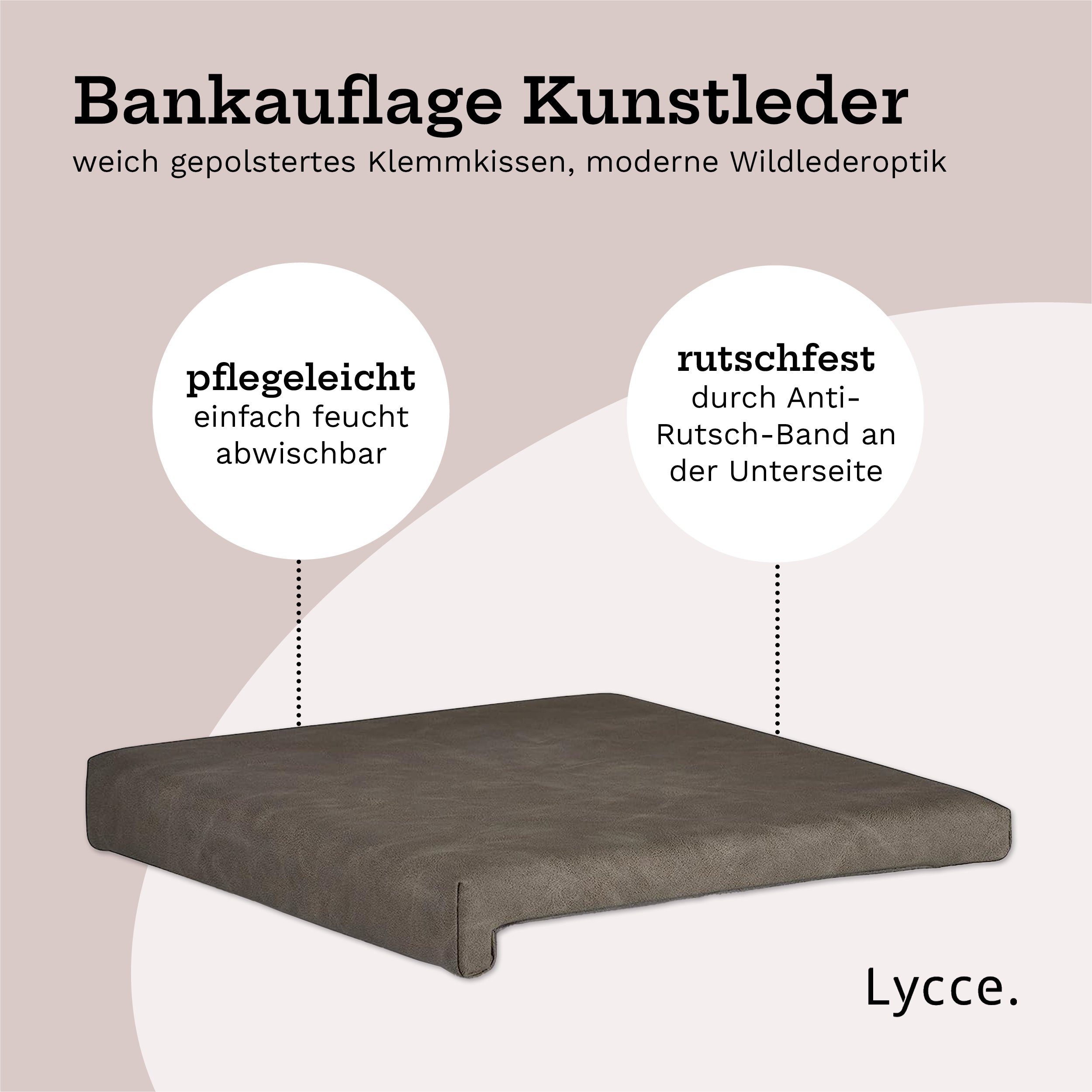 animal-design Bankauflage, (1 35cm - Klemmkissen Leiste in St), Germany mit Klemmtiefe made 1