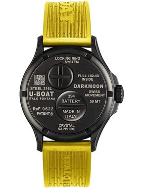 U-Boat Sportuhr U-Boat 9522 Darkmoon Yellow IPB Herrenuhr 44mm 5AT