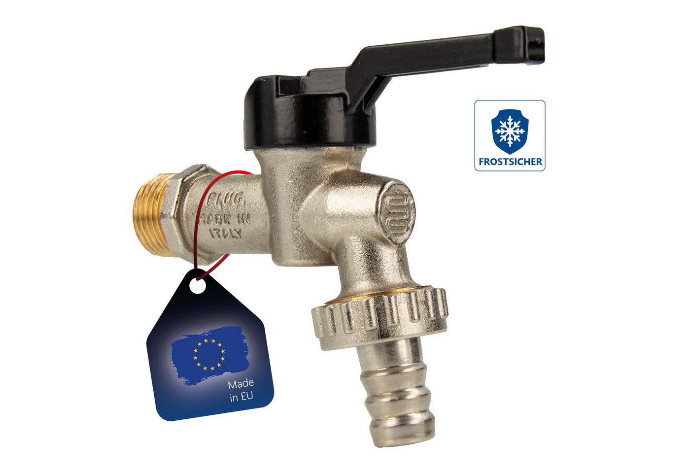 Thumbnail - Bongas Deutschland GmbH Auslaufventil Kükenauslaufhahn EKO-PLUG 1/2 Zoll - Frostsicher