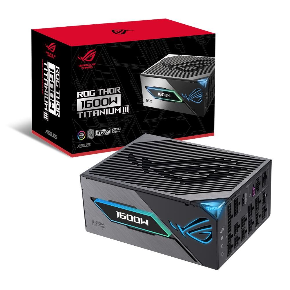 Asus ROG THOR 1600W Titanium III PC-Netzteil (Gaming-Netzteil ATX 3.1 PCIe 5.1 OLED)