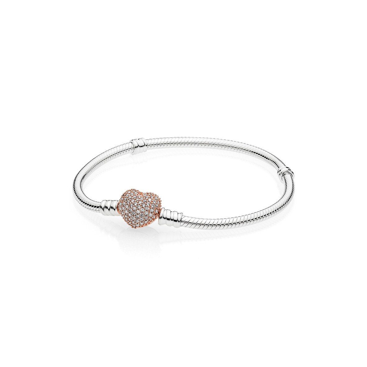 Pandora Perlenarmband Pandora Armband mit Pavé-Herzverschluss günstig online kaufen