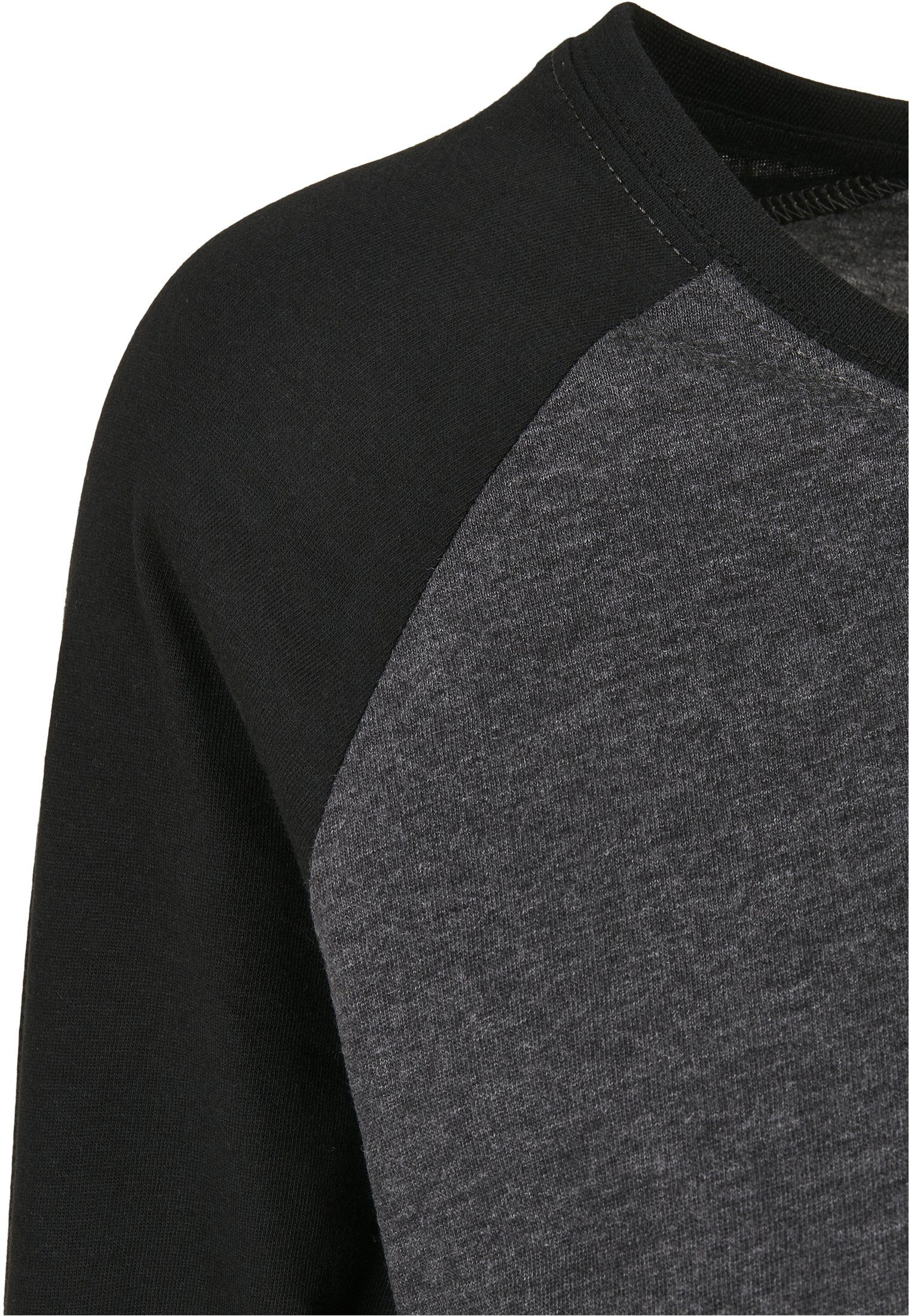 Langarmshirt CLASSICS Longsleeve Contrast Damen charcoal/black Ladies (1-tlg) Raglan URBAN