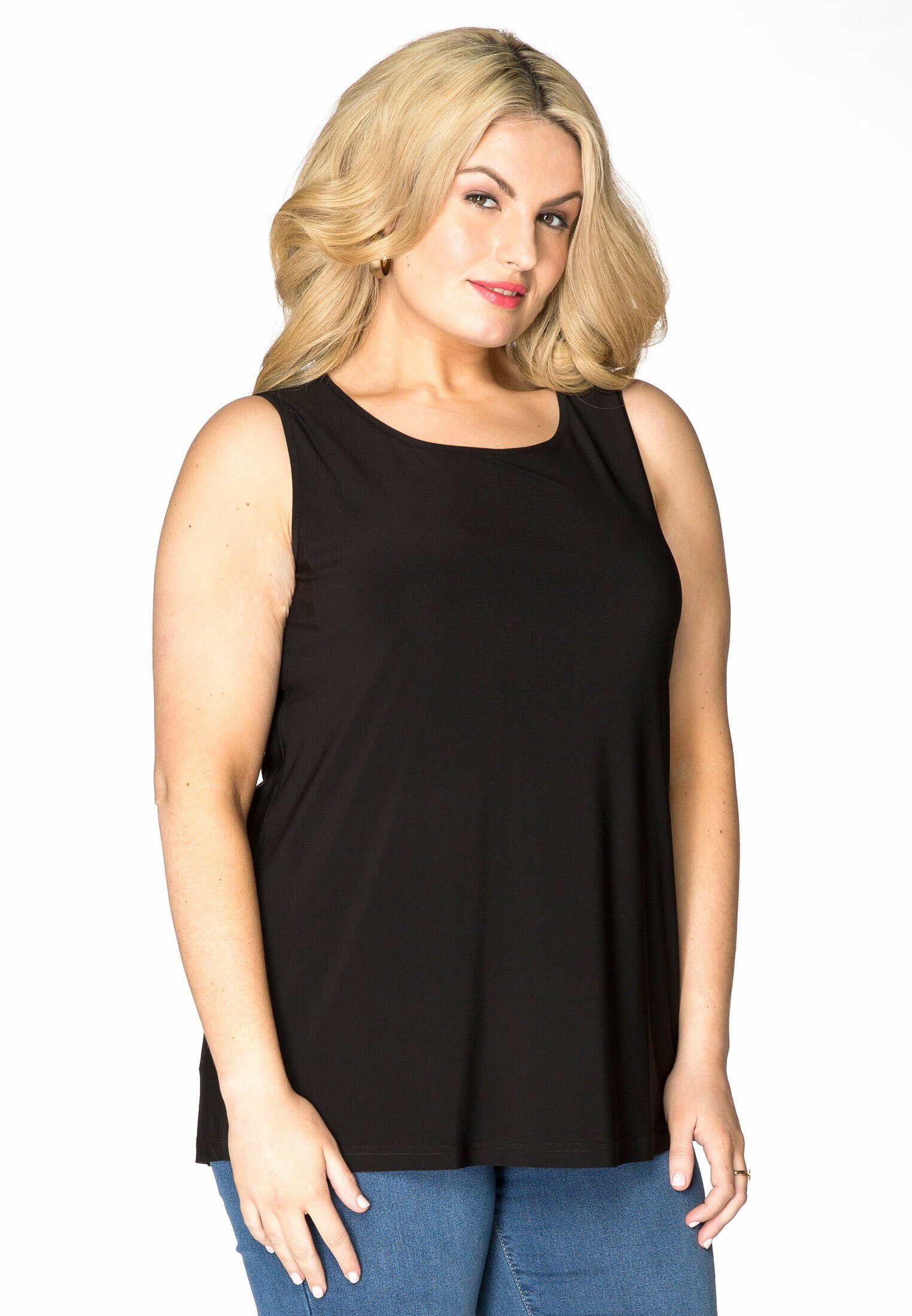 Shirttop Damen Tanktop Große Größen