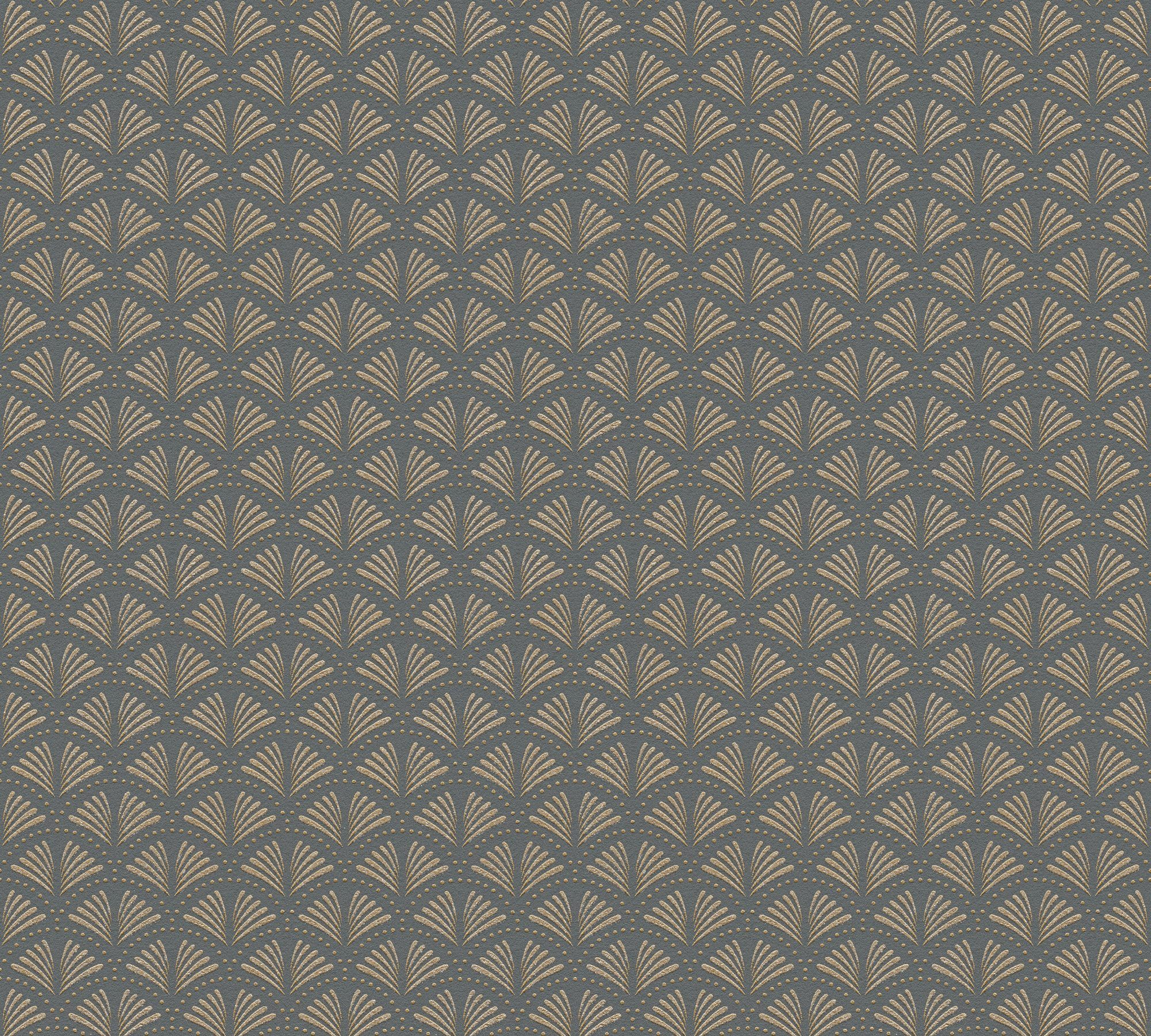 A.S. Création Vliestapete A.S. Création Trendwall 2, Art Deco Tapete, grau, gold 379573