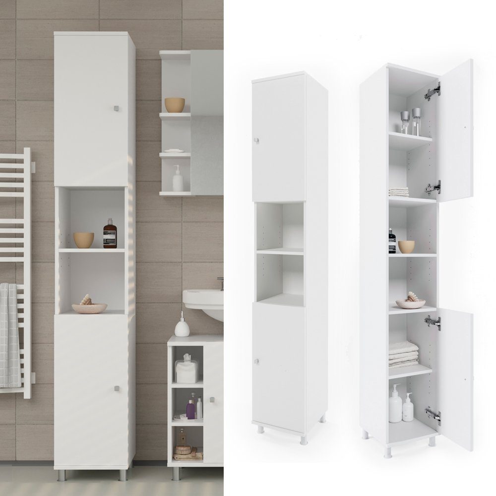 Vicco Hochschrank Fynn, Weiß, 30 x günstig online kaufen