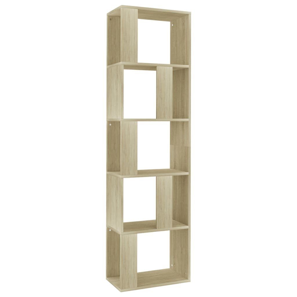 cm furnicato Bücherregal/Raumteiler Holzwerkstoff Bücherregal 45x24x159 Sonoma-Eiche