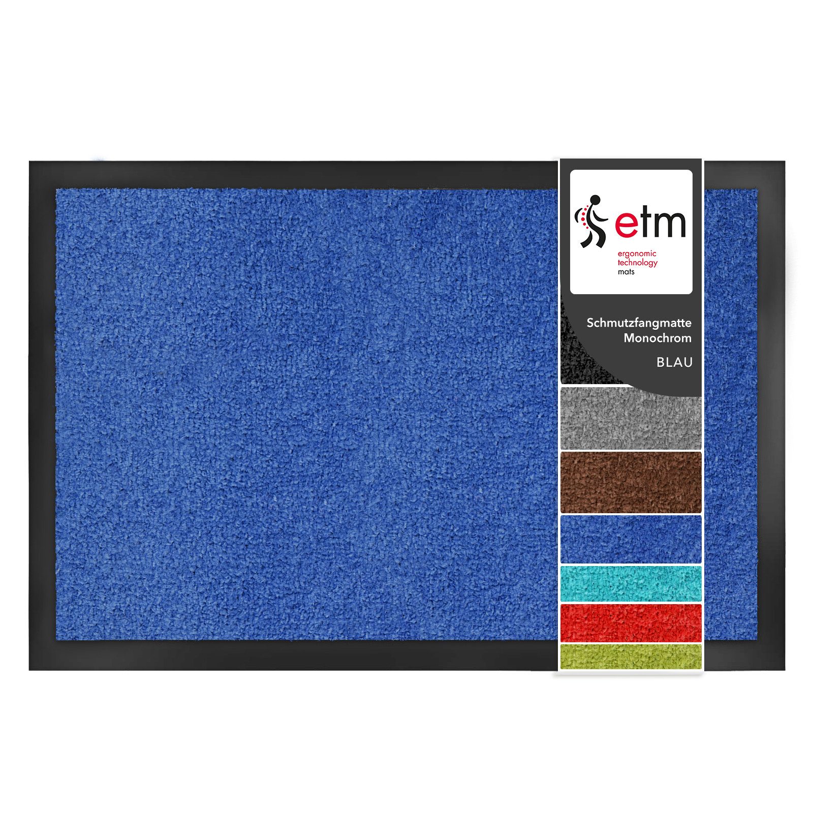 Floordirekt Fußmatte Monochrom, Rutschfeste Schmutzfangmatte Indoor, 30°C M günstig online kaufen