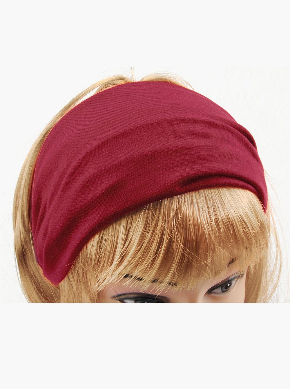 axy Haarband Damen Haarband Kopfband, Stirnband für Yoga und Sport Hairband Rot