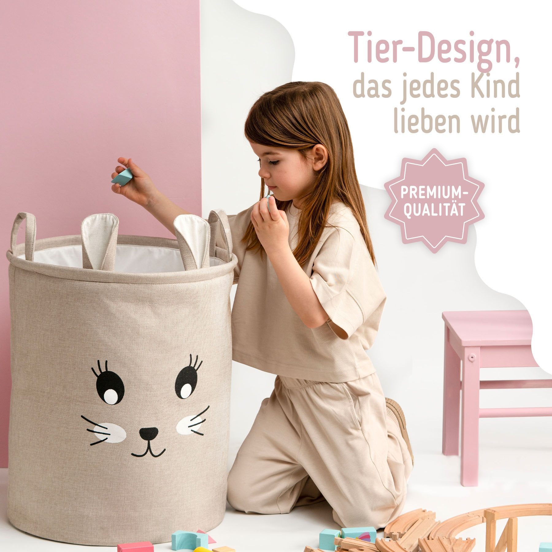 Sipo Aufbewahrungskorb, XXL Aufbewahrungskorb, Spielzeugkorb extra groß für Kinderzimmer