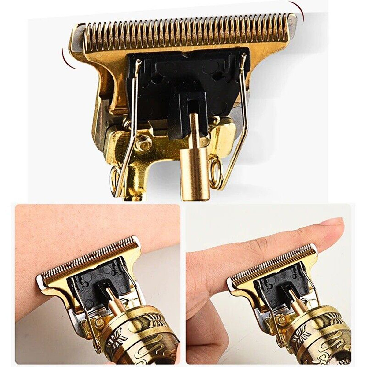 Kamm Rasierer, und 4 herren, Bartschneider Haarschneidemaschine MOOHO Wiederaufladbar herren, Barttrimmer für Haarschneider Gesichts- und Kopfhaare, USB herren,