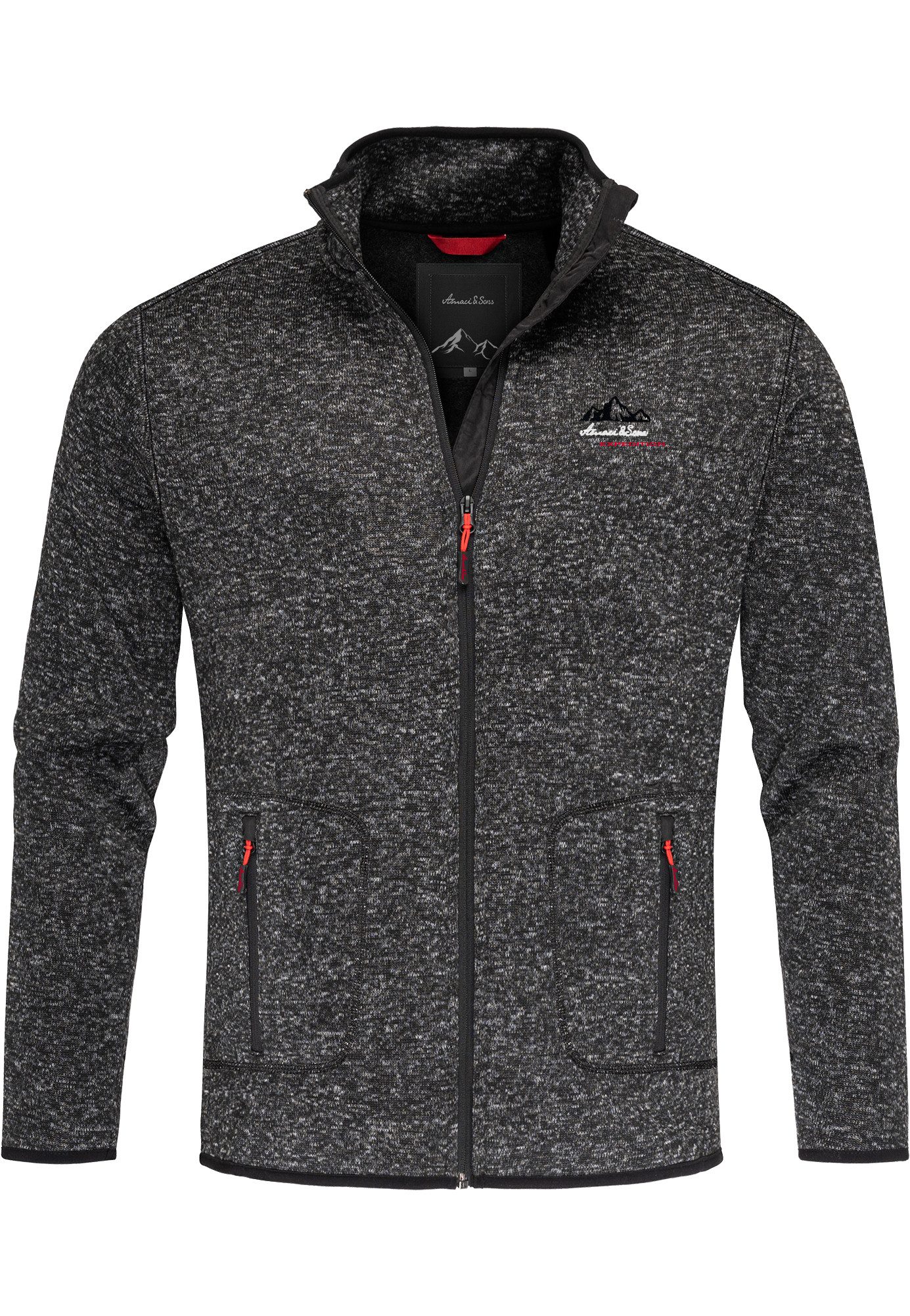 Amaci&Sons Fleecejacke VISALIA Fleecejacke Herren Strickfleece günstig online kaufen