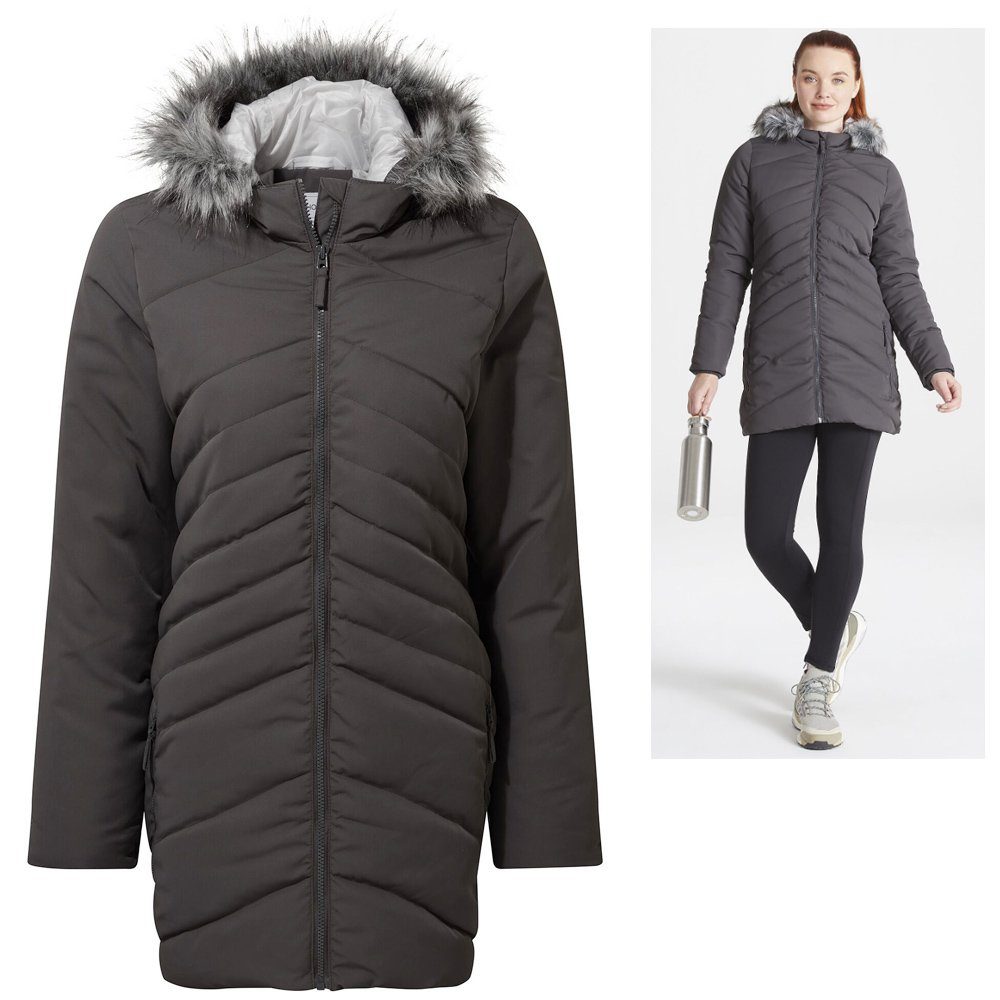 Craghoppers Hardshelljacke Craghoppers - ThermoPro Kapuzen Wintermantel Clardon - Damen - grau