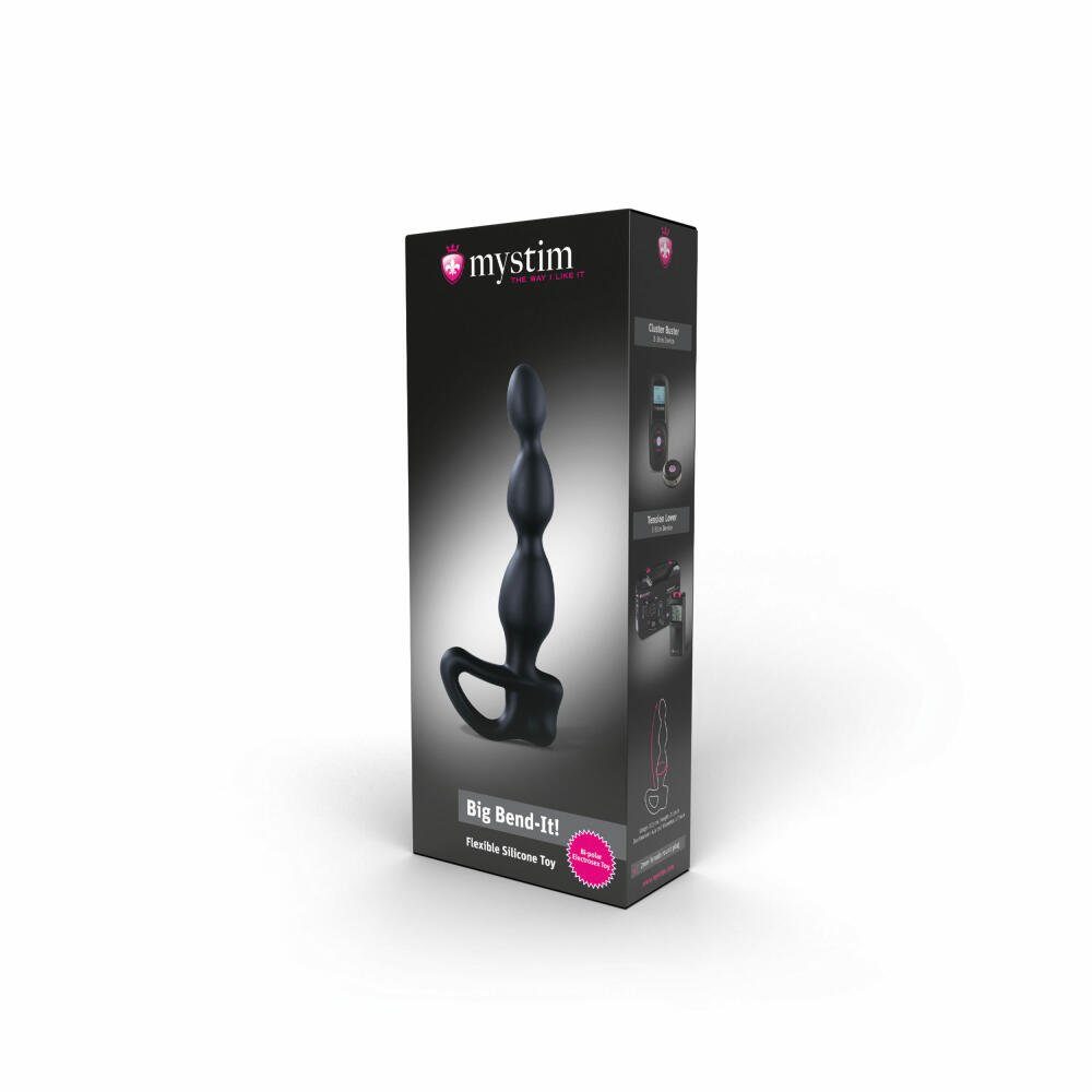 Analdildo Prostatastimulator, E-Stim-Funktion Big mystim optionaler mit Bend-it