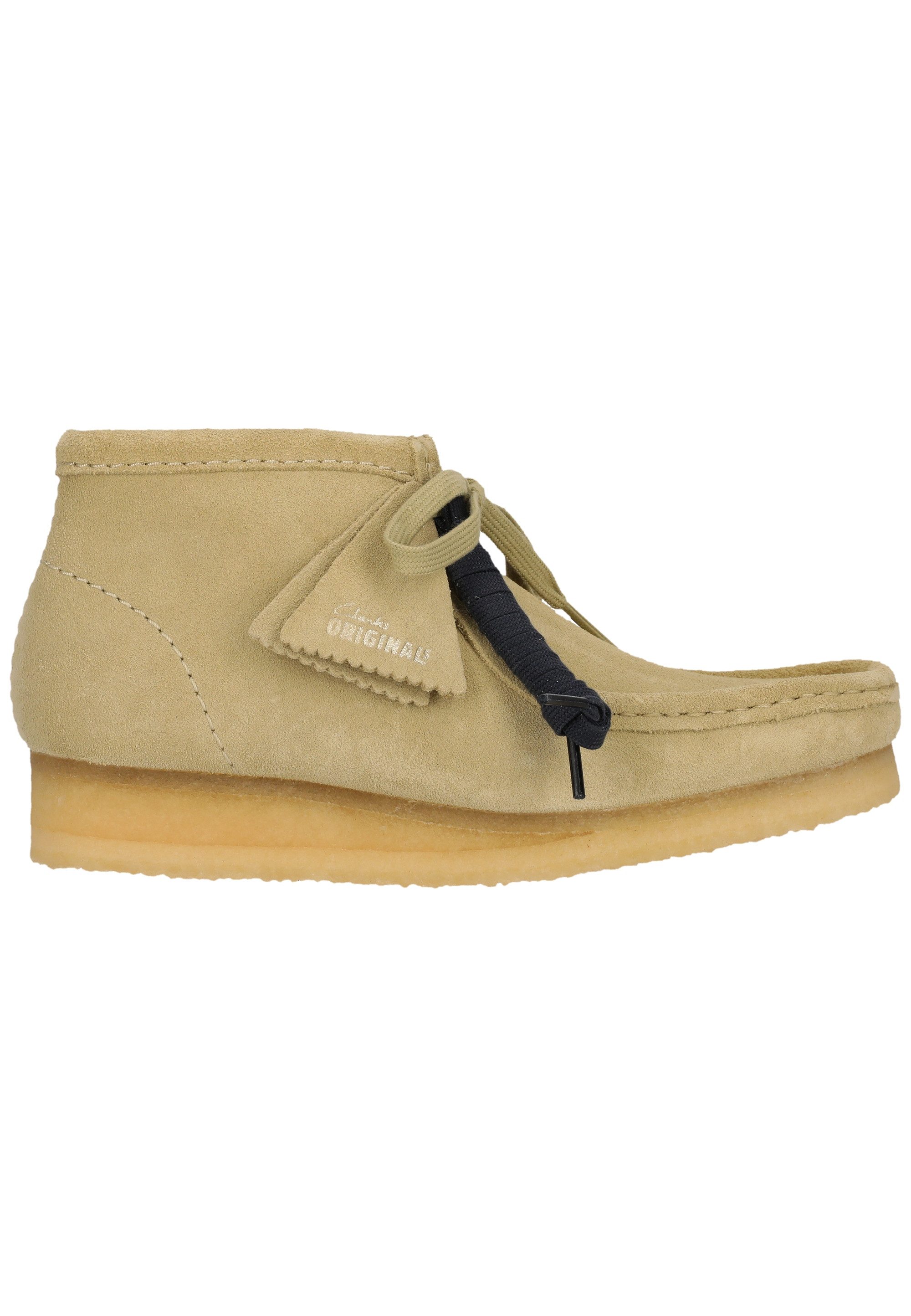 Clarks Wallabee Boot Maple Suede Schnürschuh mit ikonischer Sohle