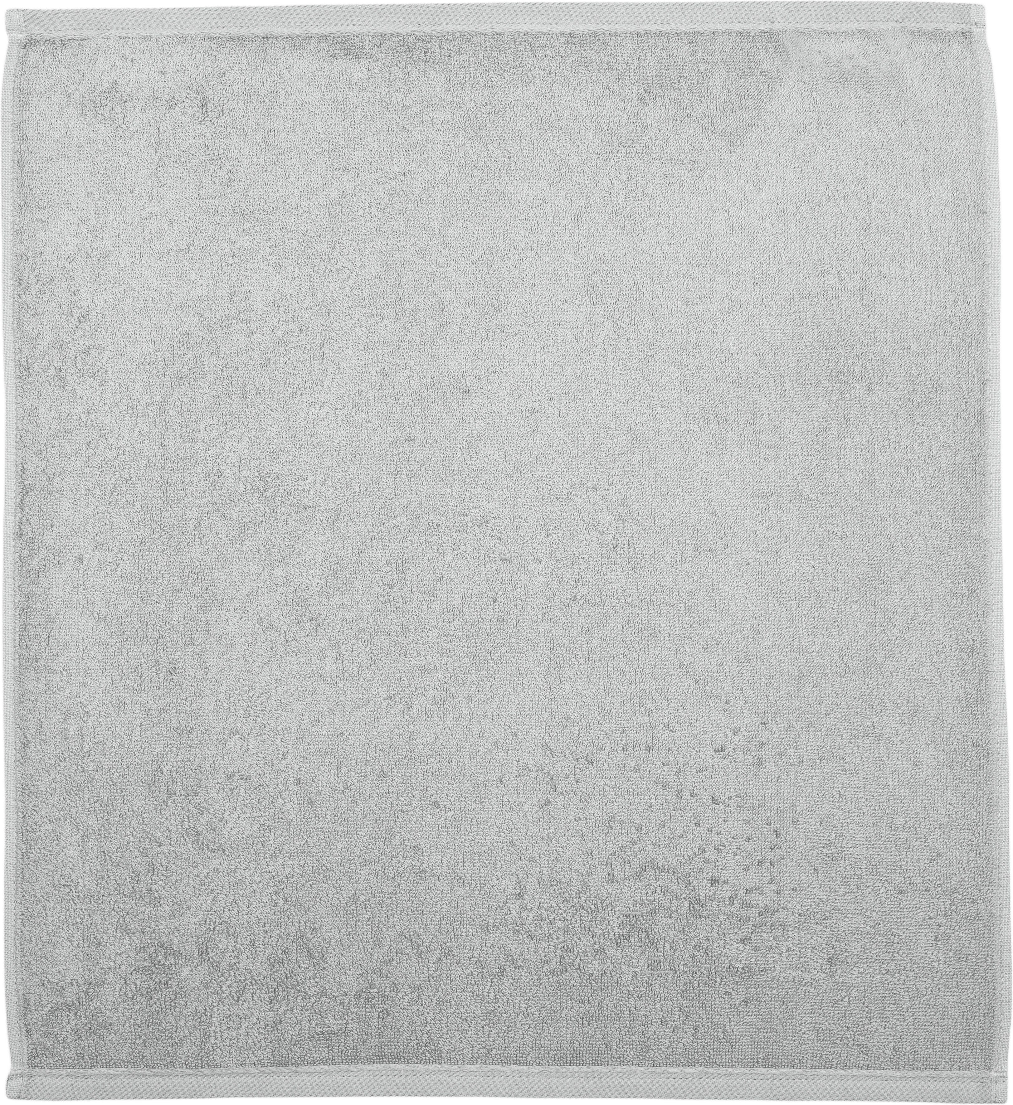 ROSS Geschirrtuch Küchen-Frottiertuch, 50x50 cm, (Set, 2-tlg), vielseitig einsetzbarer Küchenhelfer aus 100% Baumwolle, unifarben Chrom