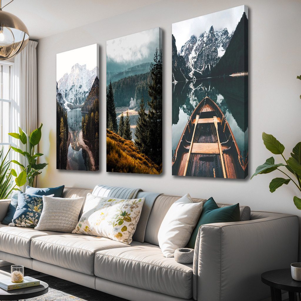 Visario Leinwandbild 3-teiliges Wandbild von Visario, günstig online kaufen