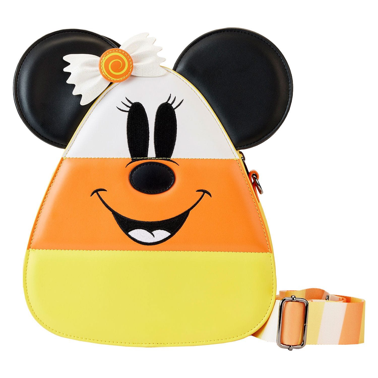 Loungefly Umhängetasche Disney by Loungefly Umhängetasche Mickey Mouse & Minnie Candy Corn (1-tlg), hochwertig und detailliert